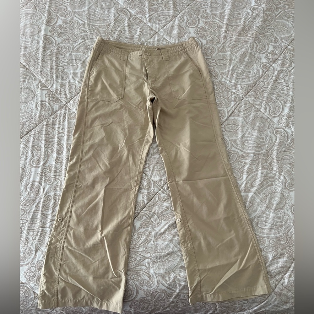Patagonia size 12 tan/khaki hiking/trail pants.